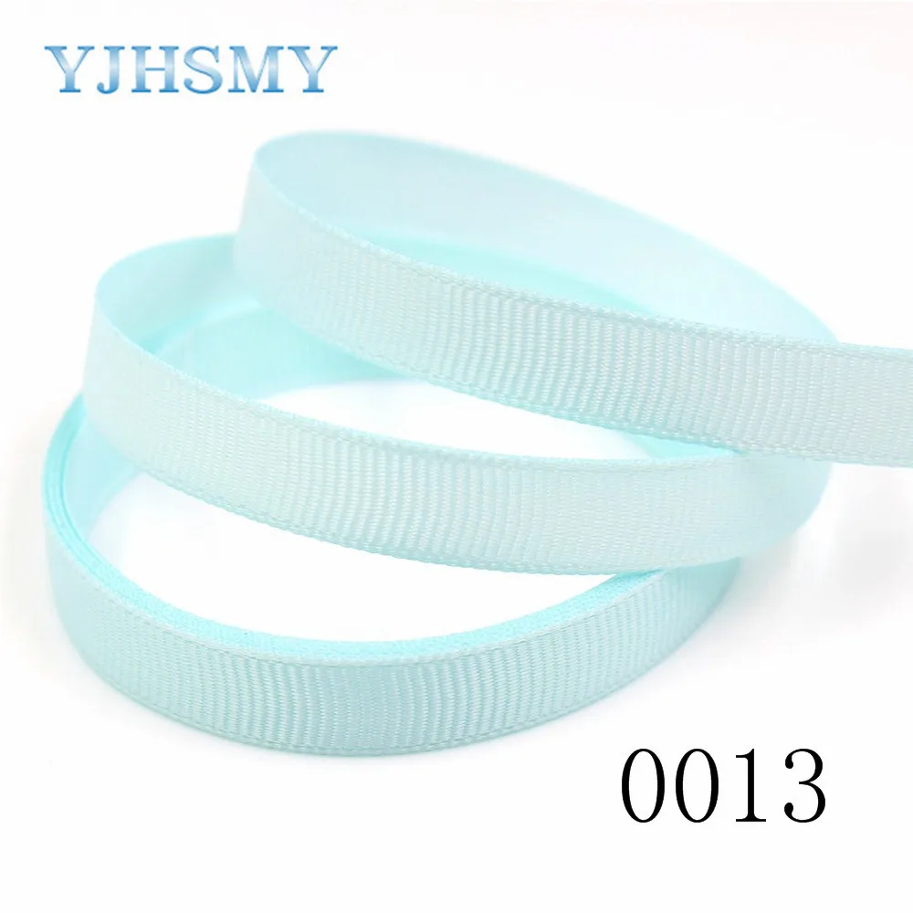 YJHSMY J-181010 10мм 10 ярдов Одноцветная лента из гросгрейна с принтом DIY Ручное изготовление аксессуаров для волос для свадебных вечеринок Декорация.