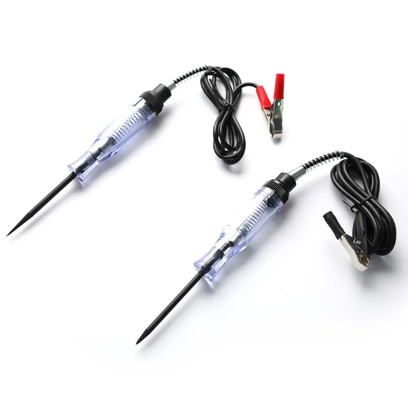 

Car 6V 12V 24V DC Car Voltage Circuit Tester VoltMet Long Probe Pen Maint Tool Long Probe Pen Light Bulb Automobile Maint