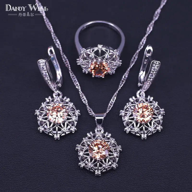 Набор серебряных украшений для костюма цвета шампанского белые украшения со