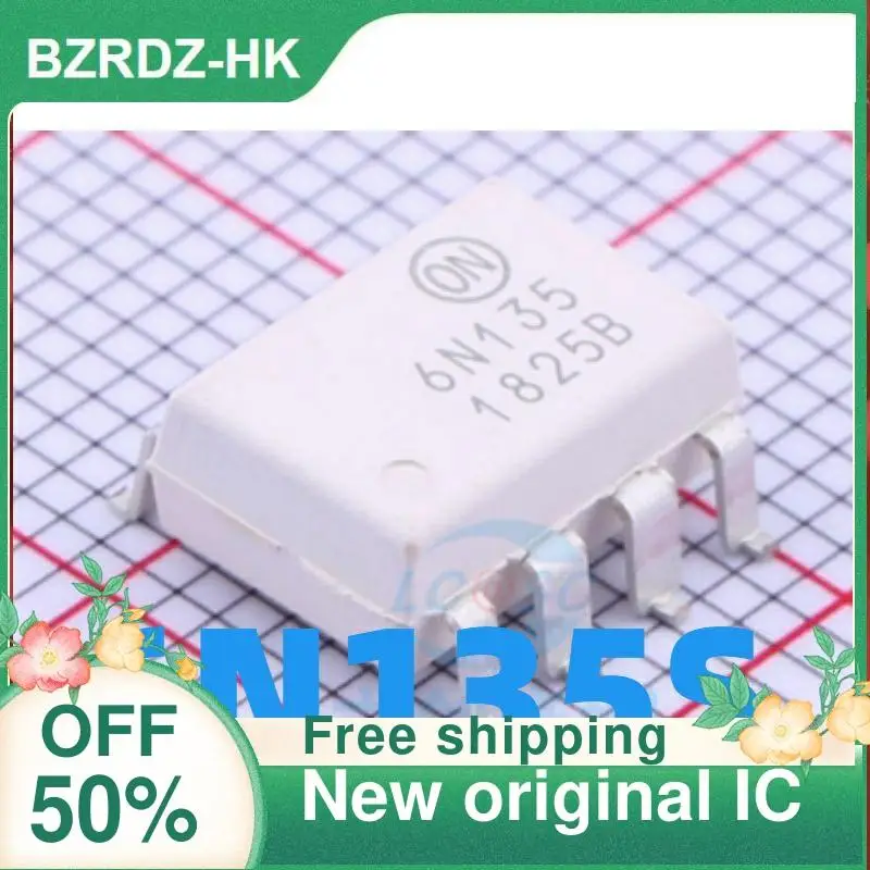 

1-20PCS 6N135 6N135S HCPL-6N135 A6N135 SOP8 New original IC