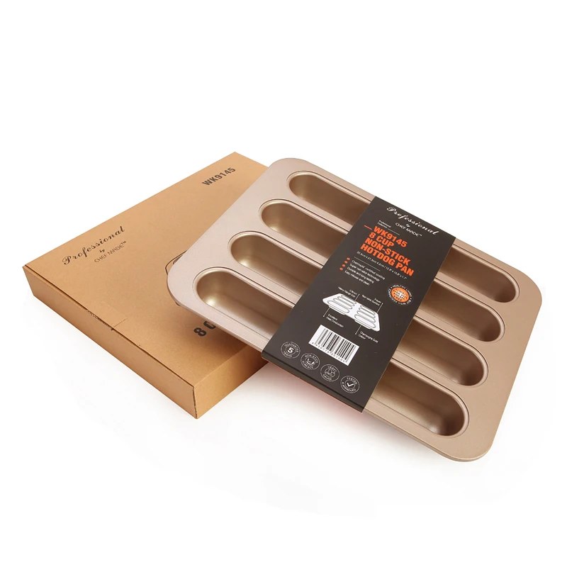 8 Cups bread mold non-stick mini baking tool for hot dog kitchen bakeware COD |