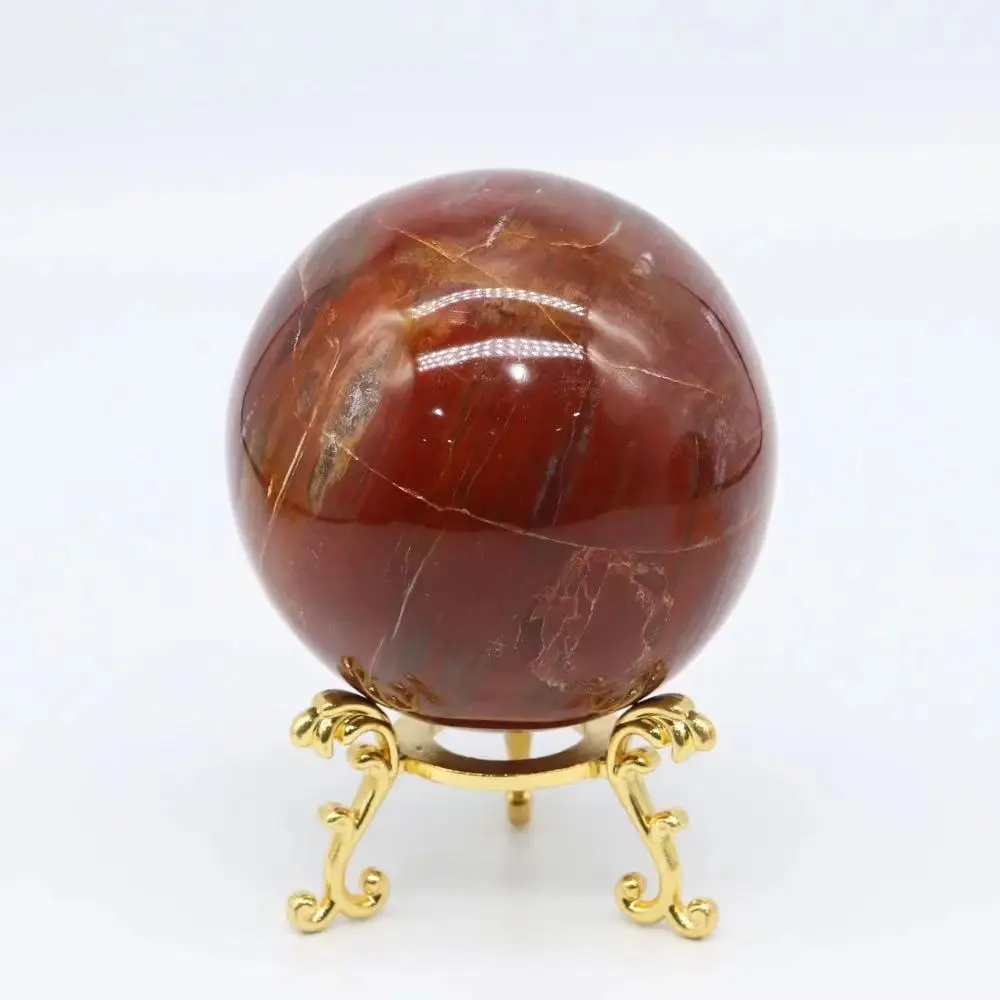 

1pc 70mm-80mm Natural Healing Stone Cherry Creek Jasper Spheres Crystal Quartz Ball