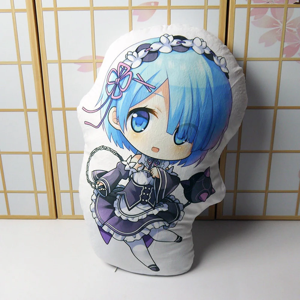 

Аниме мультфильм унисекс Cos Re:Life in a другой мир от zero Rem 45 см детский подарок аксессуары игрушки-талисманы подушка кукла