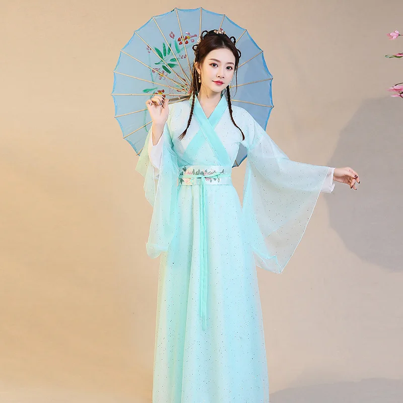 Женский костюм hanfu юбка феи телевизионная фотография древний стиль танцевальный