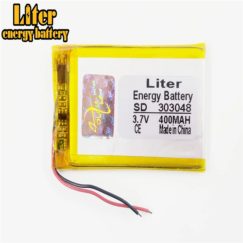 303048 3 7 V 400mAH 303050 PLIB полимерный литий ионный/литий ионный аккумулятор для GPS mp3 mp4 mp5