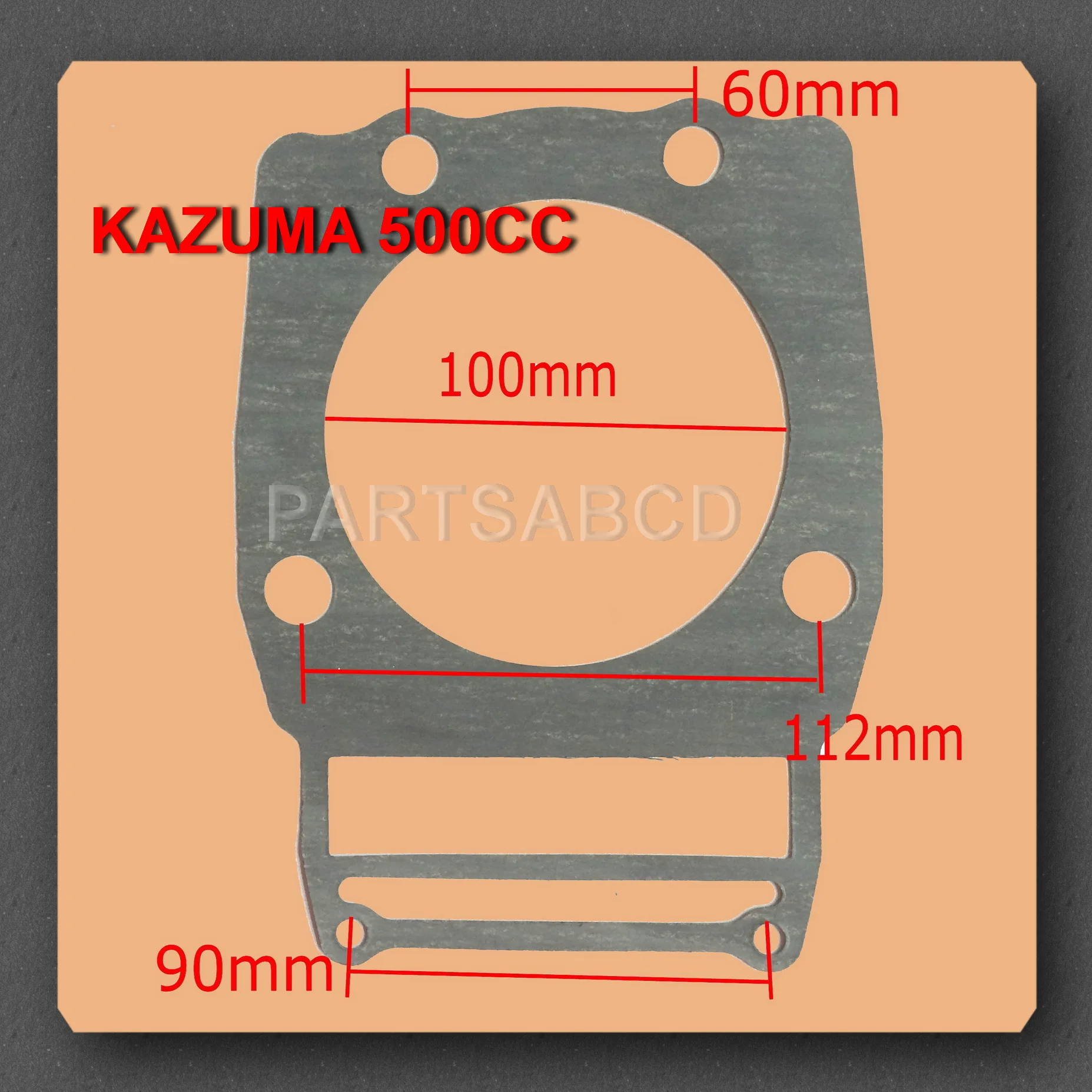 KAZUMA 500CC ATV Quad цилиндрическая блочная прокладка 192MR-1000011 запчасти | Автомобили и