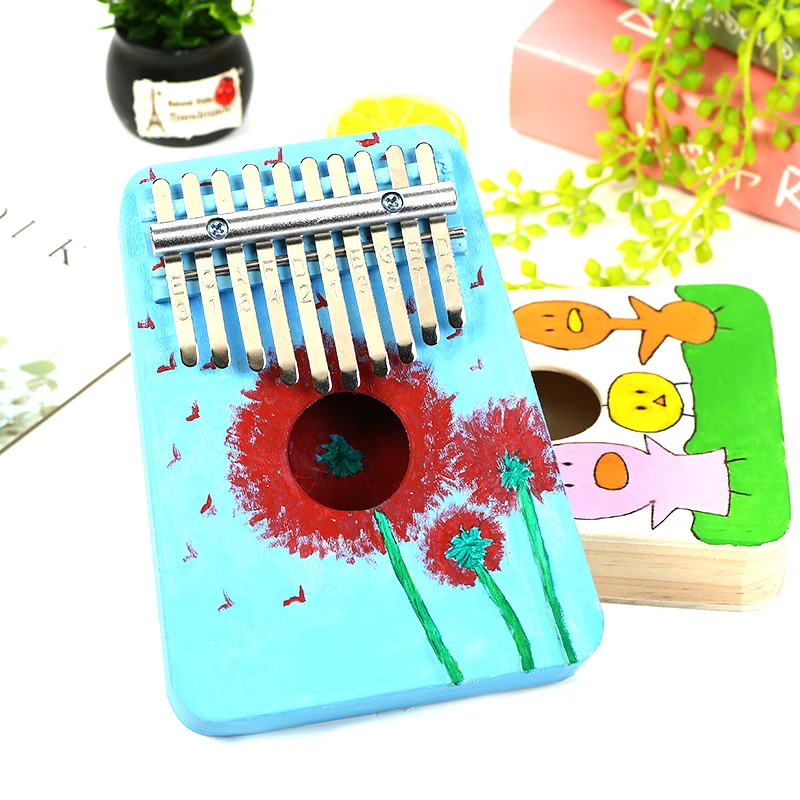 

Kalimba Diy Hand-painted Blank DIY Thumb Piano Art Painting Materials Children's Preschool Education Handmade Materials Music