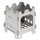 Туристическая плита, Ультралегкая Складная карманная горелка, титановая портативная, для кемпинга, рыбалки, походов