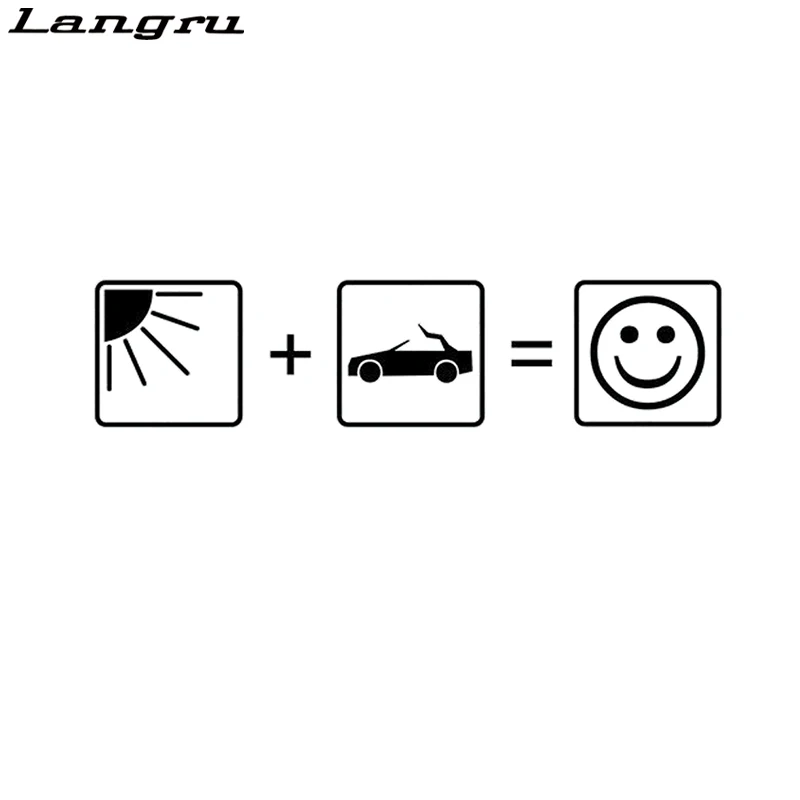 Langru Виниловая наклейка для автомобиля настраиваемая с конвертом
