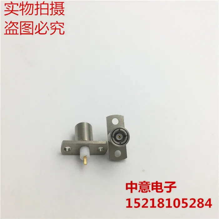 

SMB-KFD Radio Frequency Coaxial Connector 50ohm SMB Mother Tape 2 Hole Flange Fixing Belt Insulating Glue Signal Plug