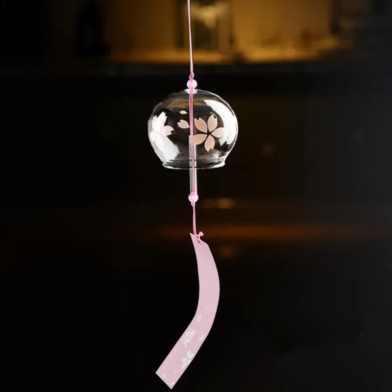 Стеклянный ветровой Колокольчик для подарка подруге диаметром 7 х6 см 100 дюйма