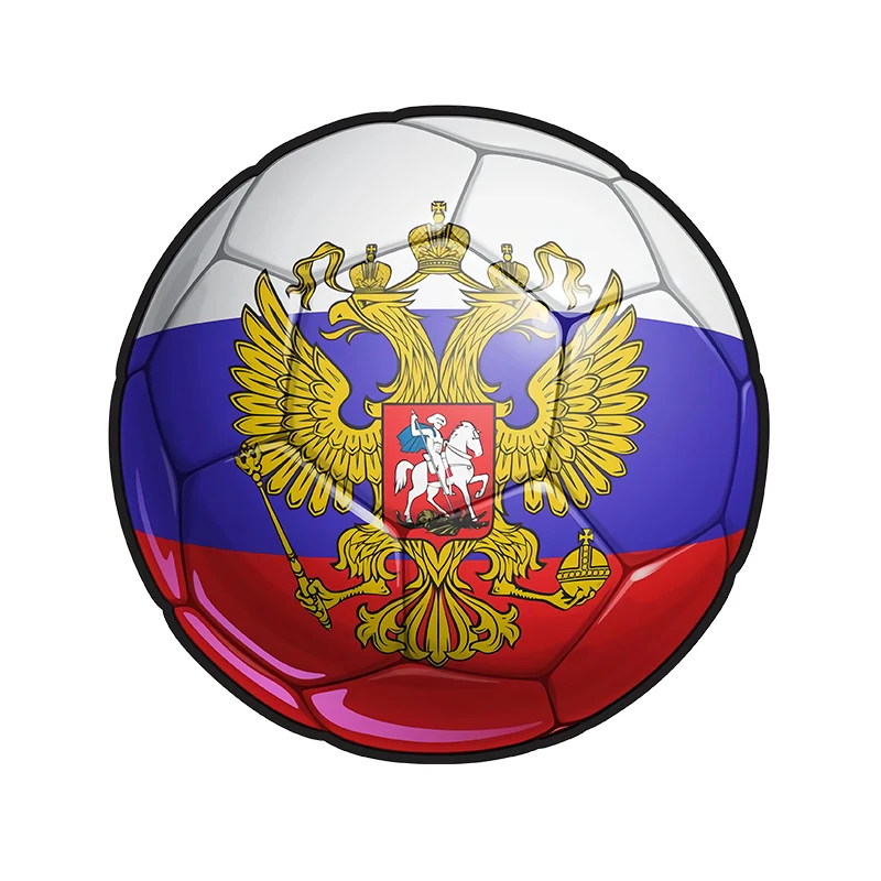 

Small Town Футбол Россия Флаг креативный дизайн Мотоцикл Автомобильные Наклейки Наклейка Автомобильные Аксессуары Украшения