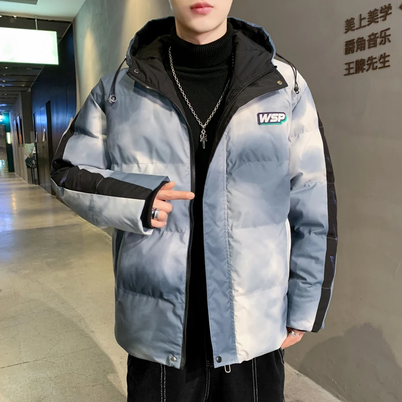 

Winter Down Cotton Jacket Men New Trend Loose Large Size Casual Jacket Outdoor Warm Fashion All-match Jacket