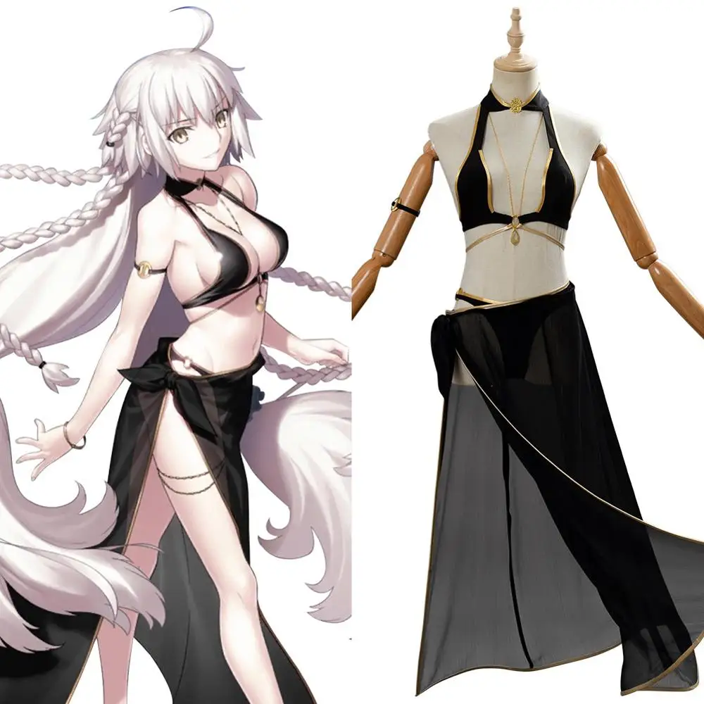 

Fate Grand Order Cosplay Jeanne d'Arc Alter Cosplay Costume Swimsuit For Gilrs Women Halloween Carnival Costumes