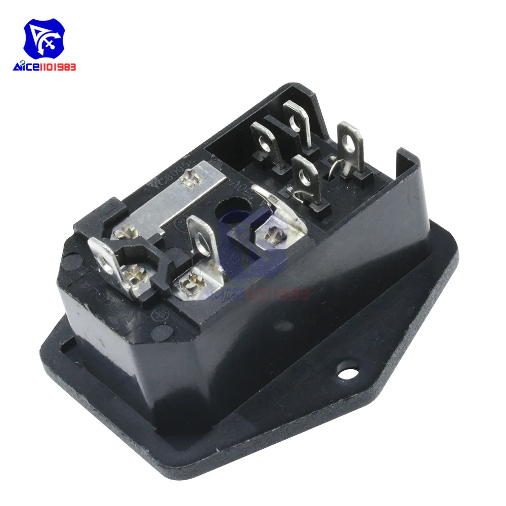 Diymore AC 250V 10A красный светодиодный кулисный переключатель включения/выключения 3 Pin