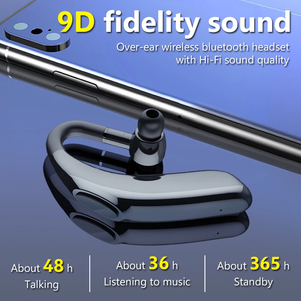 Беспроводная Bluetooth гарнитура 5 1 стерео наушники с шумоподавлением Спортивные