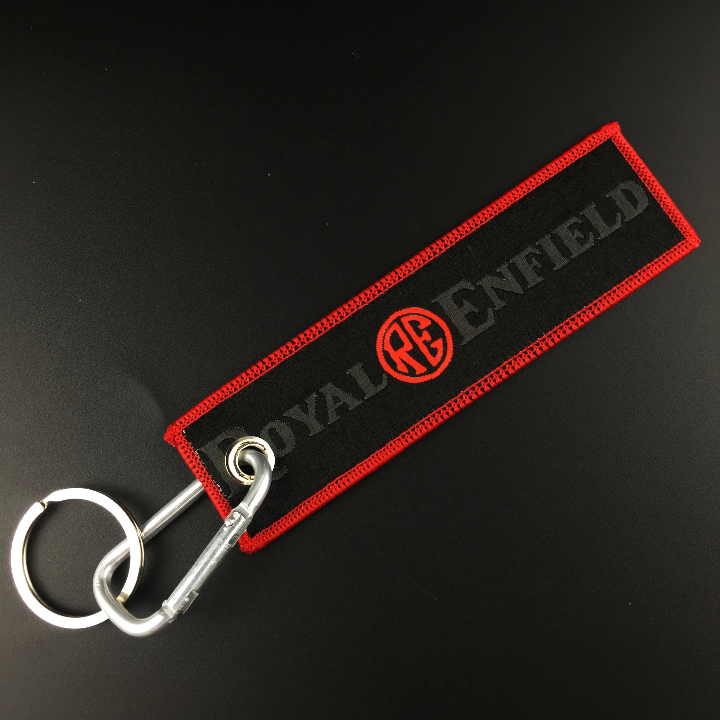 Тканевый брелок с ручной вышивкой пряжкой из сплава для мотоцикла RE Royal