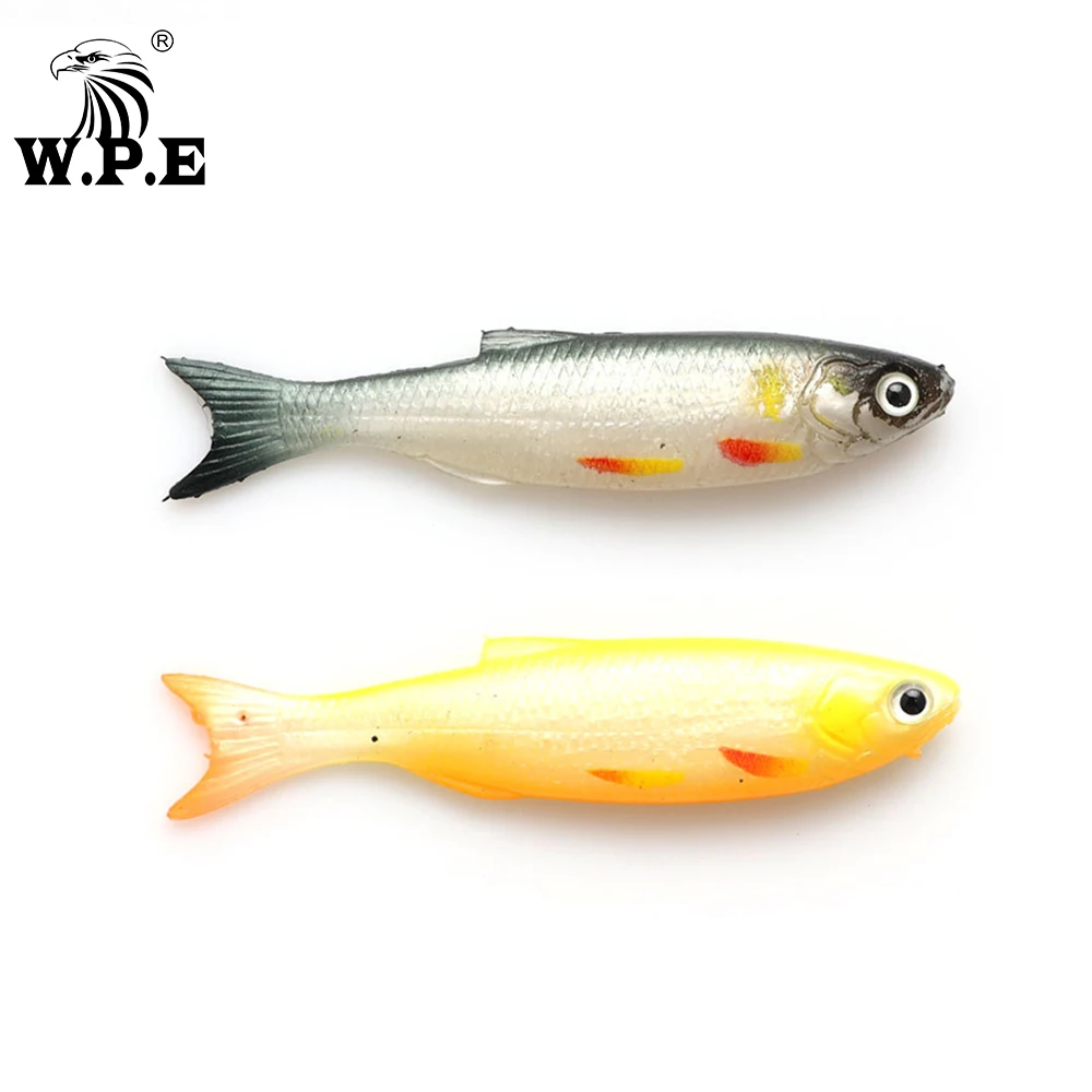 W.P.E fish 9 мм 7 г 6 шт./упак. мягкая рыболовная приманка искусственная shad силиконовая