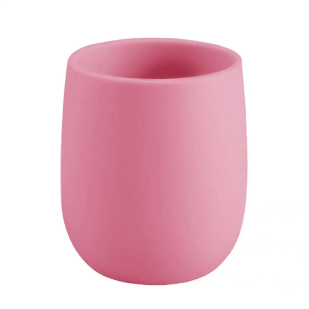 

Solid Reliable Compact Anti-slip Infant Feeding Bottle Silicone Baby Water Cup Reusable for Home