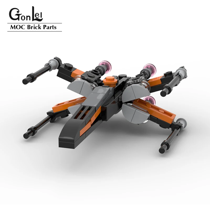 88 шт. Space Wars T70 x-крыла дэмерон (1:125 масштаб) здание Мпц блочный кирпичный DIY конечный