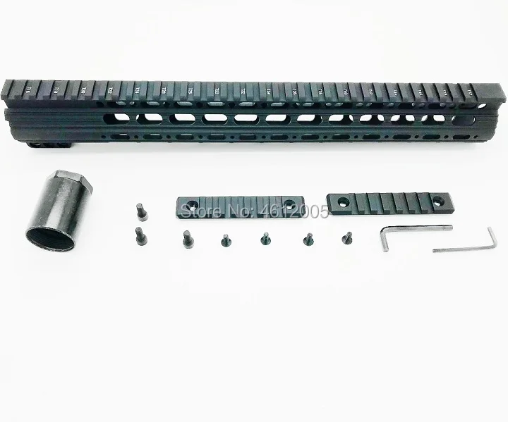 15 дюймовые тактические направляющие Пикатинни алюминиевые поплавковая