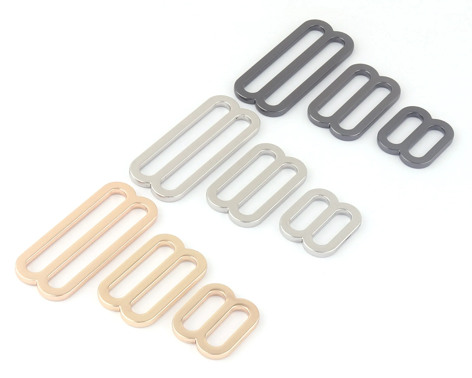 

20-50mm Gold Adjuster Buckle Slide Buckles Metal Purse Backpack Buckle Belt Buckle Handbag Webbing Hardware Bag Clasp