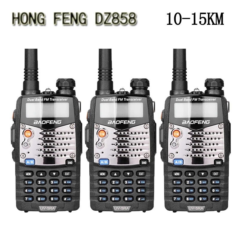 3 шт. Двухдиапазонная рация BaoFeng 136 174/400 520 МГц FM Ham приемопередатчик