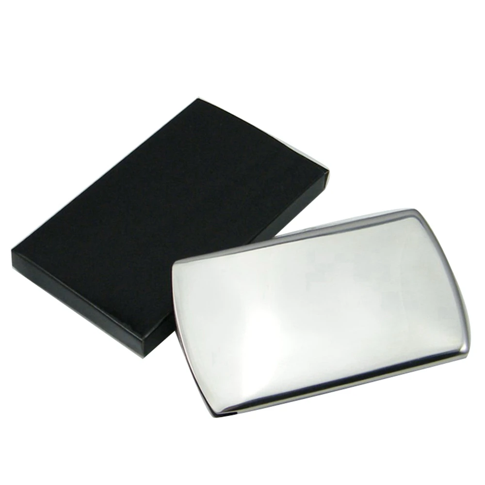 1 шт. новый бизнес-держатель для карт твердый металлический чехол-кошелек высокое