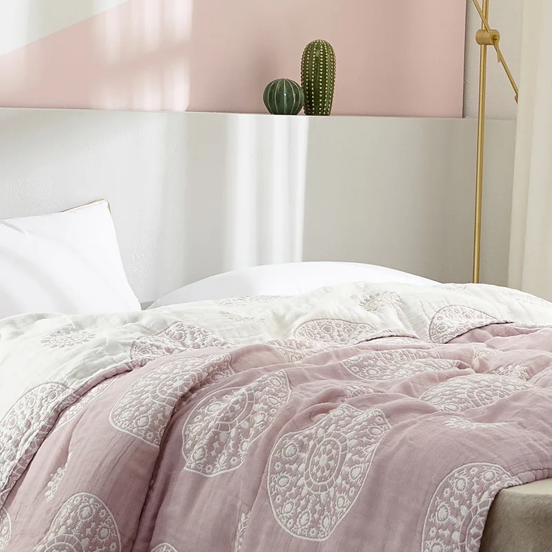 Одеяло 4 слоя чистого хлопка газовое полотенце с кондиционированным воздухом