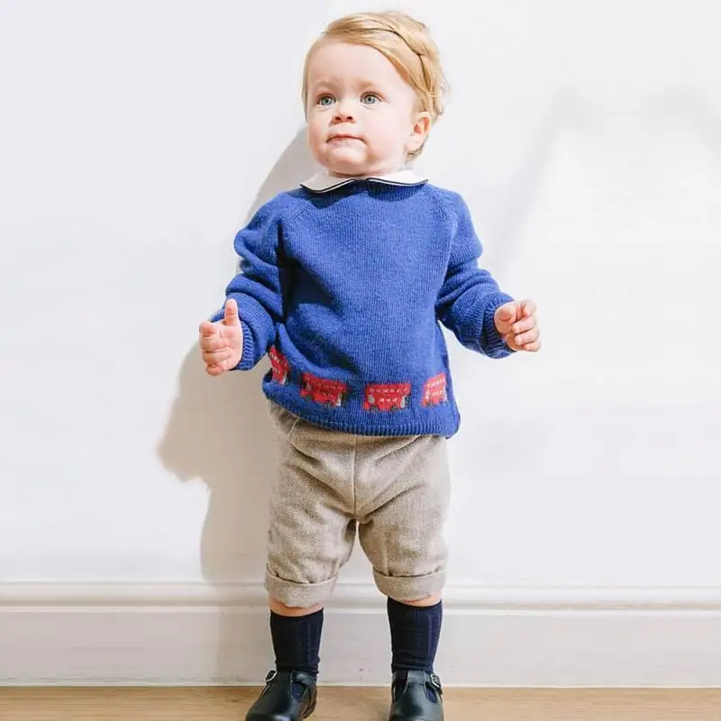 

Todder Boys Sweater Top Men Cute Spring Children Pullover Knit Tops Infant Boy Knitted Sweaters Kids Cartoon Knitwear Clothes