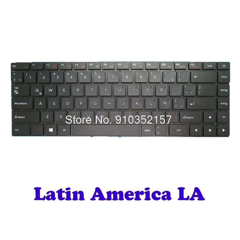Laptop BR TR LA Layout Keyboard For Positivo Master N1240 Brazil Turkey Latin America NO Frame | Компьютеры и офис