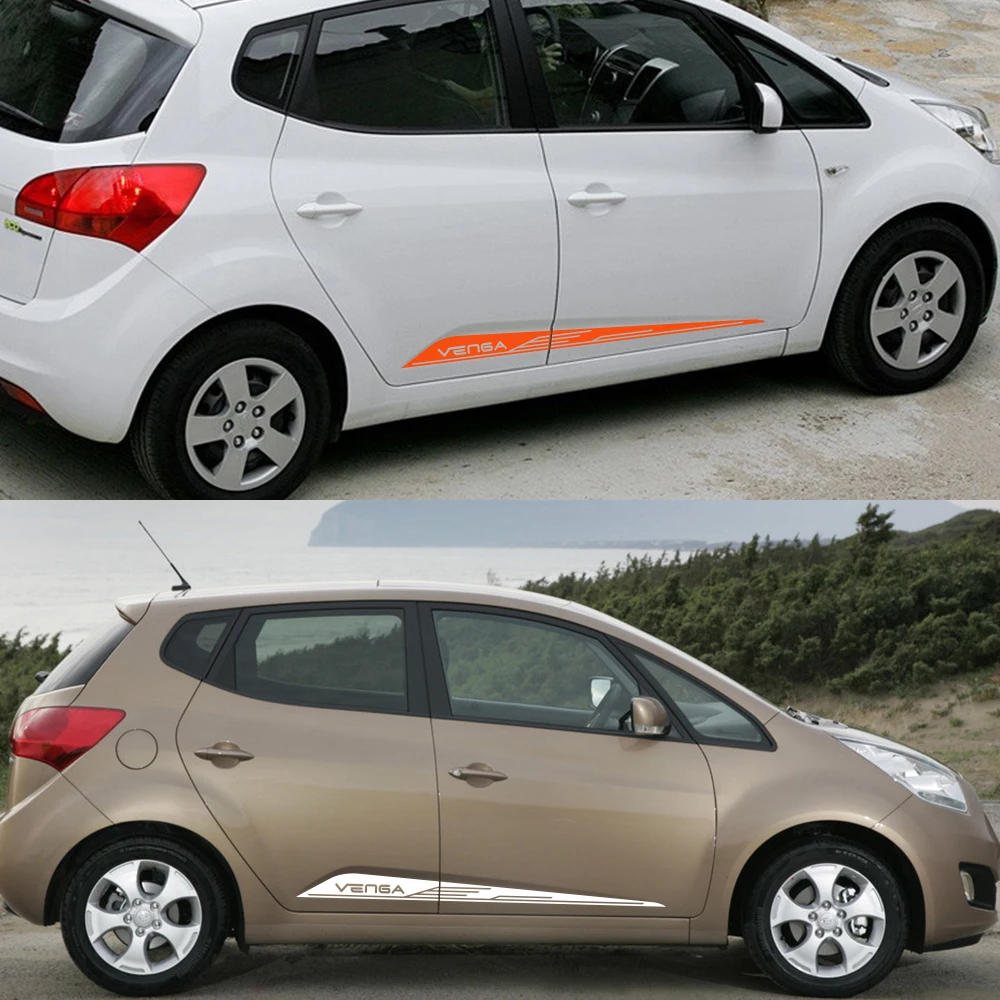 Наклейки на боковую дверь автомобиля 2 шт. для KIA Venga автомобильная виниловая