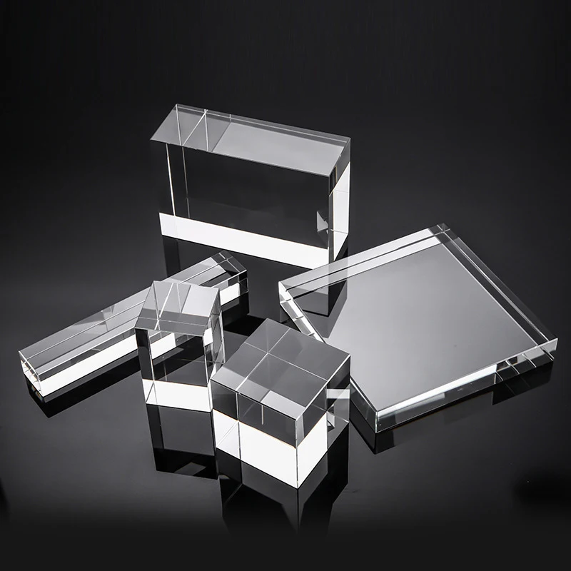 Суперпрозрачный кубический стеклянный объектив K9 прозрачный Кристальный