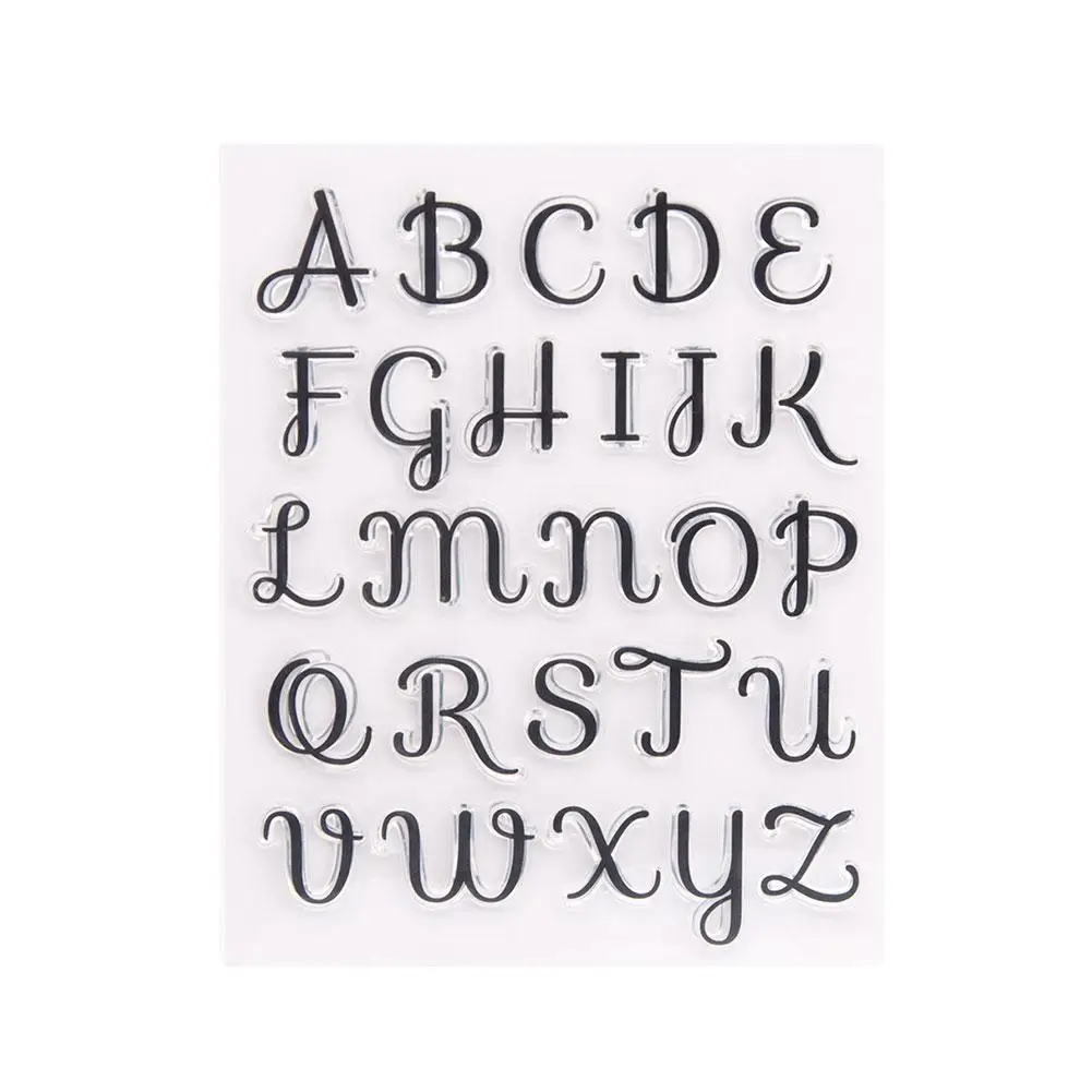 

Transparent Seal Diy Cake Transparent Silicone Seal Stamp Letters Rubber Q3S3