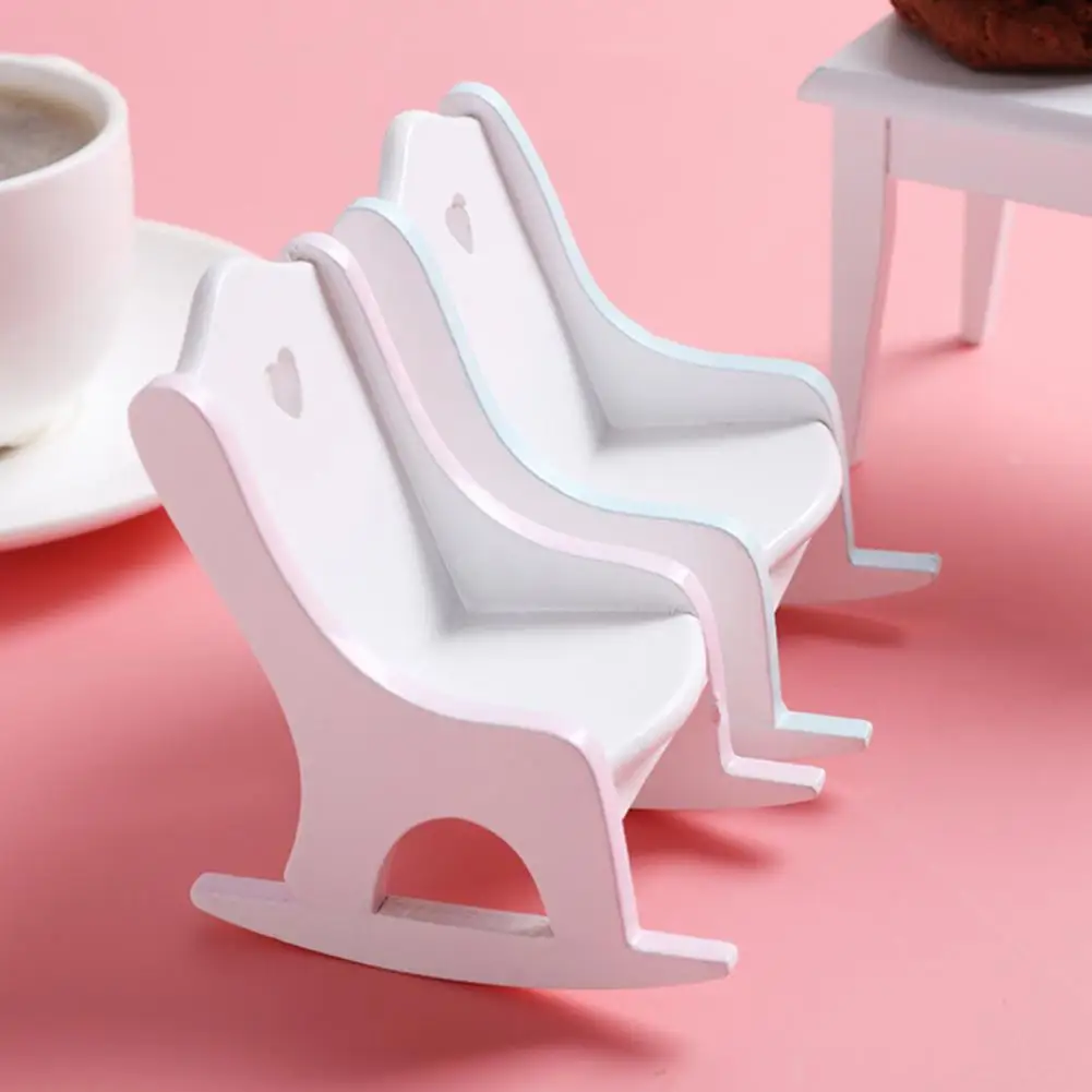 Mini Children Room Rocking Chair Model Toy for 1/12 Doll House Decor Accessories | Игрушки и хобби