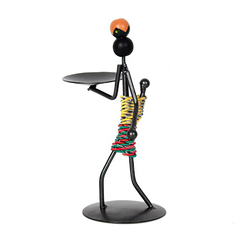 Подсвечник из кованого железа украшение для домашнего стола подсвечник ручной