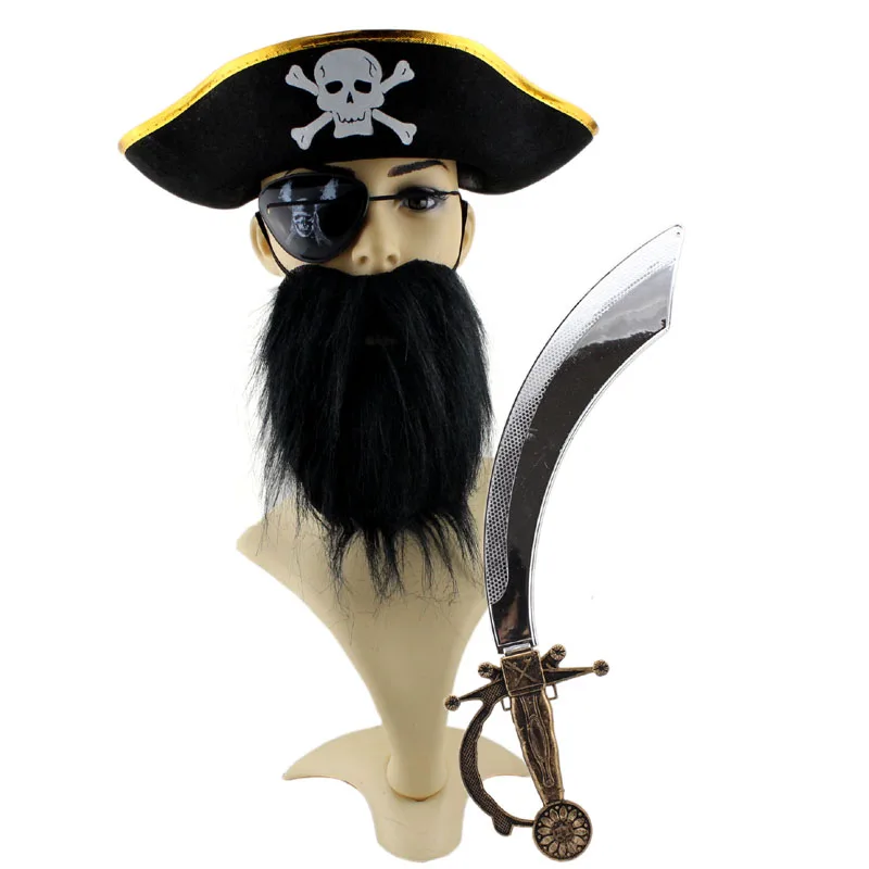 2021 Детские забавные пластиковые дьявольские оружия для Хэллоуина, реквизиты в форме вил и серпа для вечеринок, пиратов.