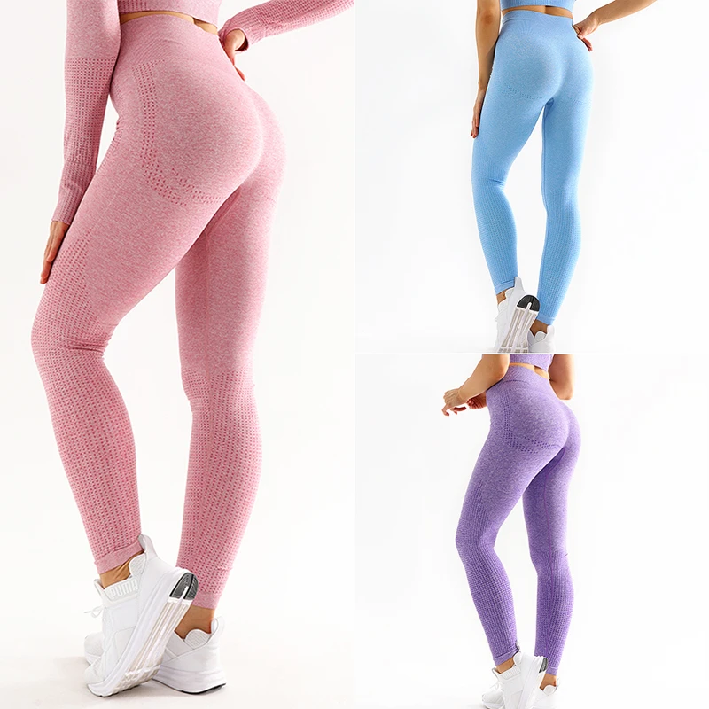 

High Quality Seamless Leggings Gym Girl Push Up Sport Fitness Running Yoga Pants Elastic Trousers Women High Waist Booty Legging