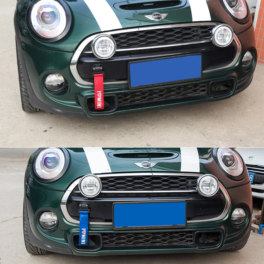 

Car Styling Trailer Rope Towing Hook Exterior Decoration For Mini Cooper JCW One R55 R60 F54 F55 F60 Countryman Car Accessories