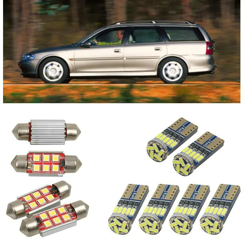 

Interior led Car lights For Opel vectra b estate hatchback sedan j96 bulbs for cars License Plate Light 10pc