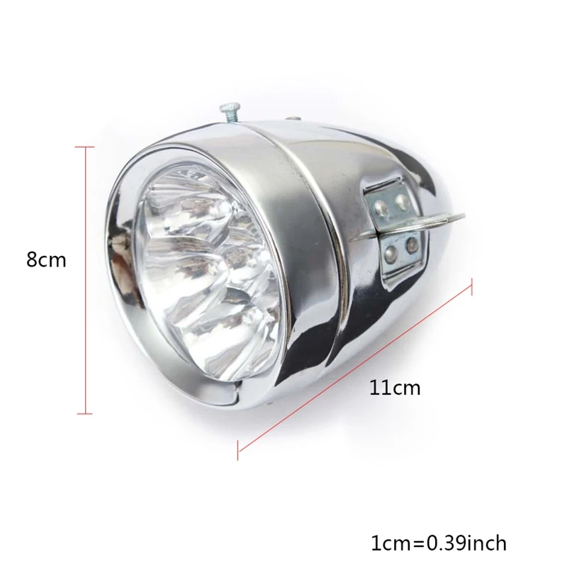 Винтаж Ретро велосипед передний светильник лампа 7 светодиодный односкоростного