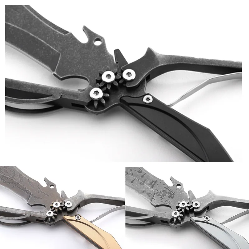 

Dropship Delf-defense survival knife scissors Fixed blade 3CR13 Handle Stone Washed Knives Multi 4CR14 steel Knife tactical