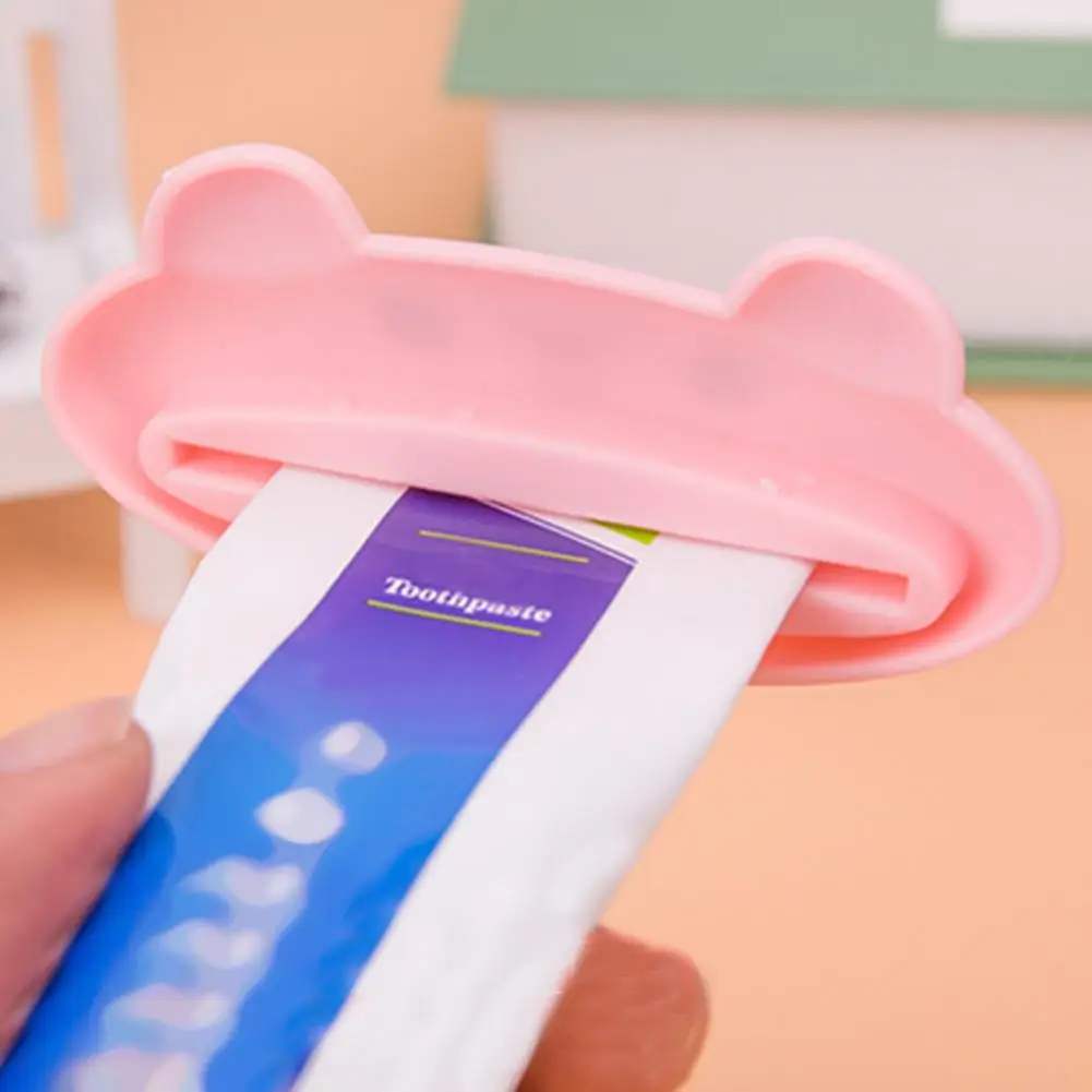 

1Pc Toothpaste Squeezer Cute Cartoon Animal Toothpaste Squeezer Cosmetics Bathroom Tube Dispenser