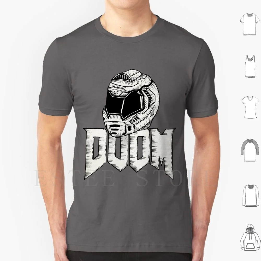 Doom T Shirt Men Cotton 6xl Doom Doom Eternal Doom Guy Helmet
