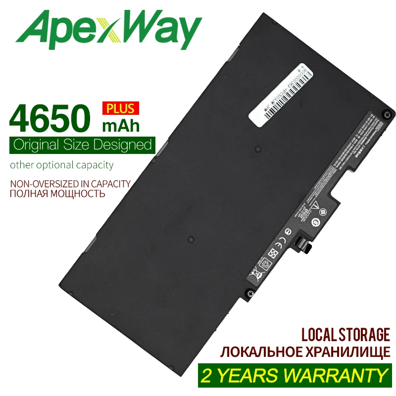 

Apexway 11,4 v 4650mAh аккумулятор для ноутбука hp Elitebook 745/755/840/848/850 G3 G4 ZBook 15u G3 G4 Мобильная рабочая станция CS03XL CS03