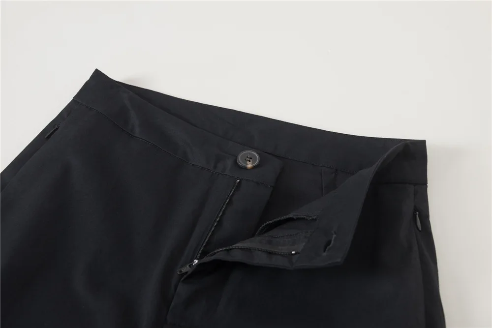 

Women High Waist Casual Jeans Ladies Straight Ankle Length Pants with Pockets Female Loose Pants 2021 Early Spring