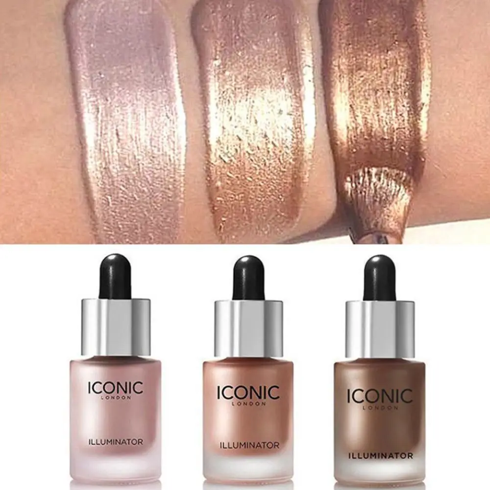 

Liquid Concealer Highlighter Makeup Shimmer Face Illuminator Oil Face Brightener Concealer Bronzer Contour Cosmetic