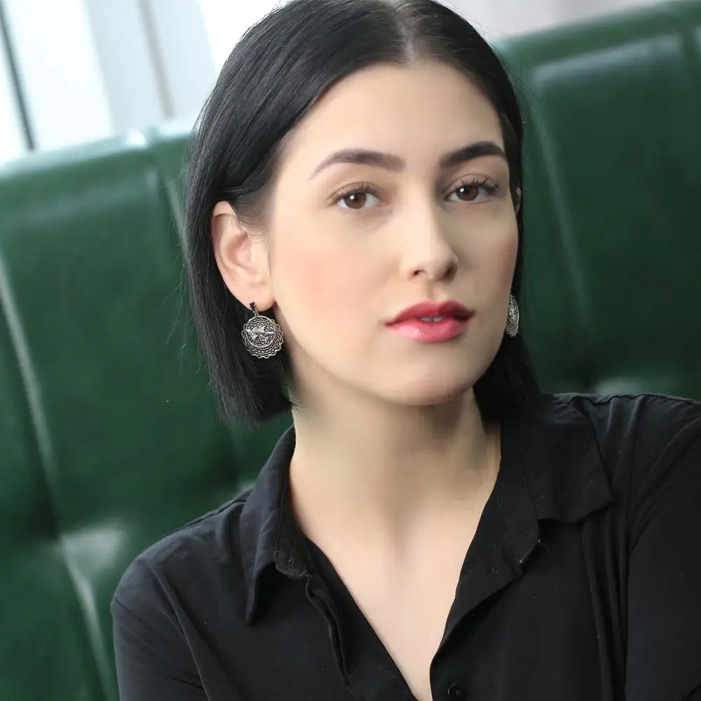 Женские Кружевные серьги Neoglory сережки-подвески в сеточку модные ювелирные