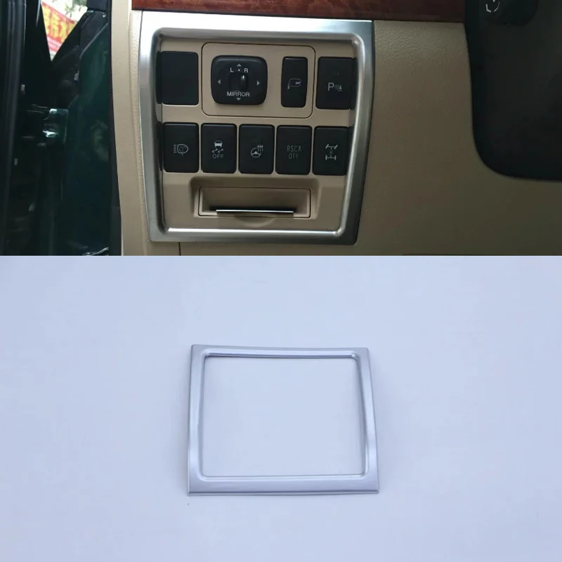 

1 шт., хромированная накладка на переднюю фару автомобиля для Toyota Land Cruiser 2016-2020