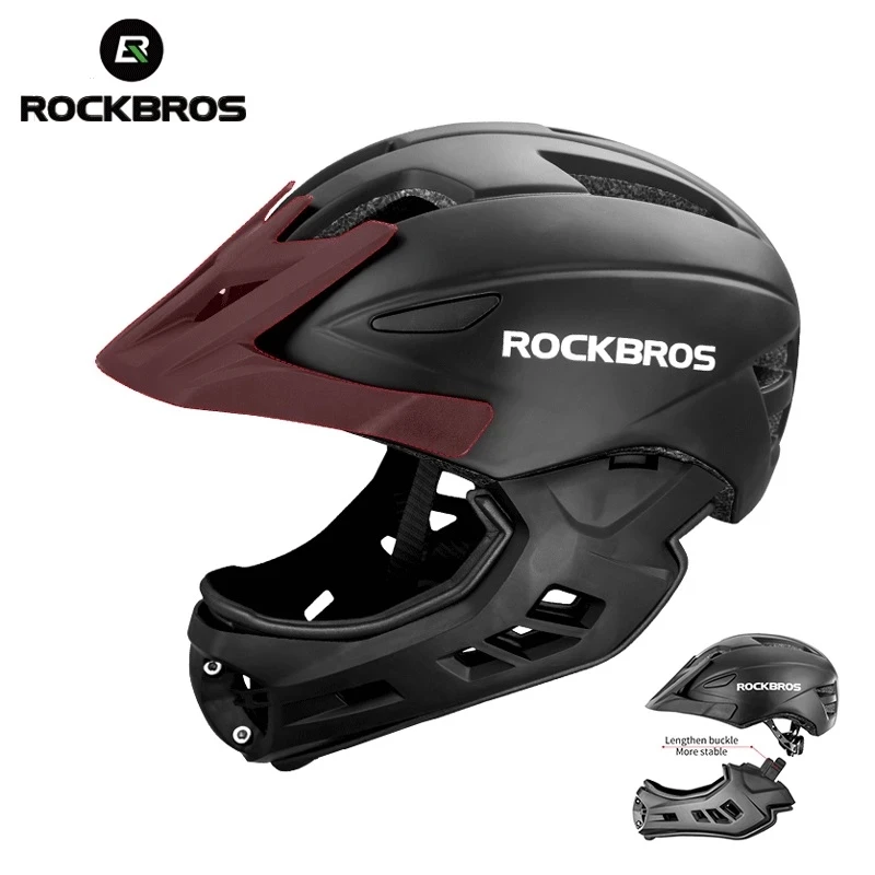 Детский велосипедный шлем ROCKBROS съемная Спортивная Защитная Кепка на все лицо для